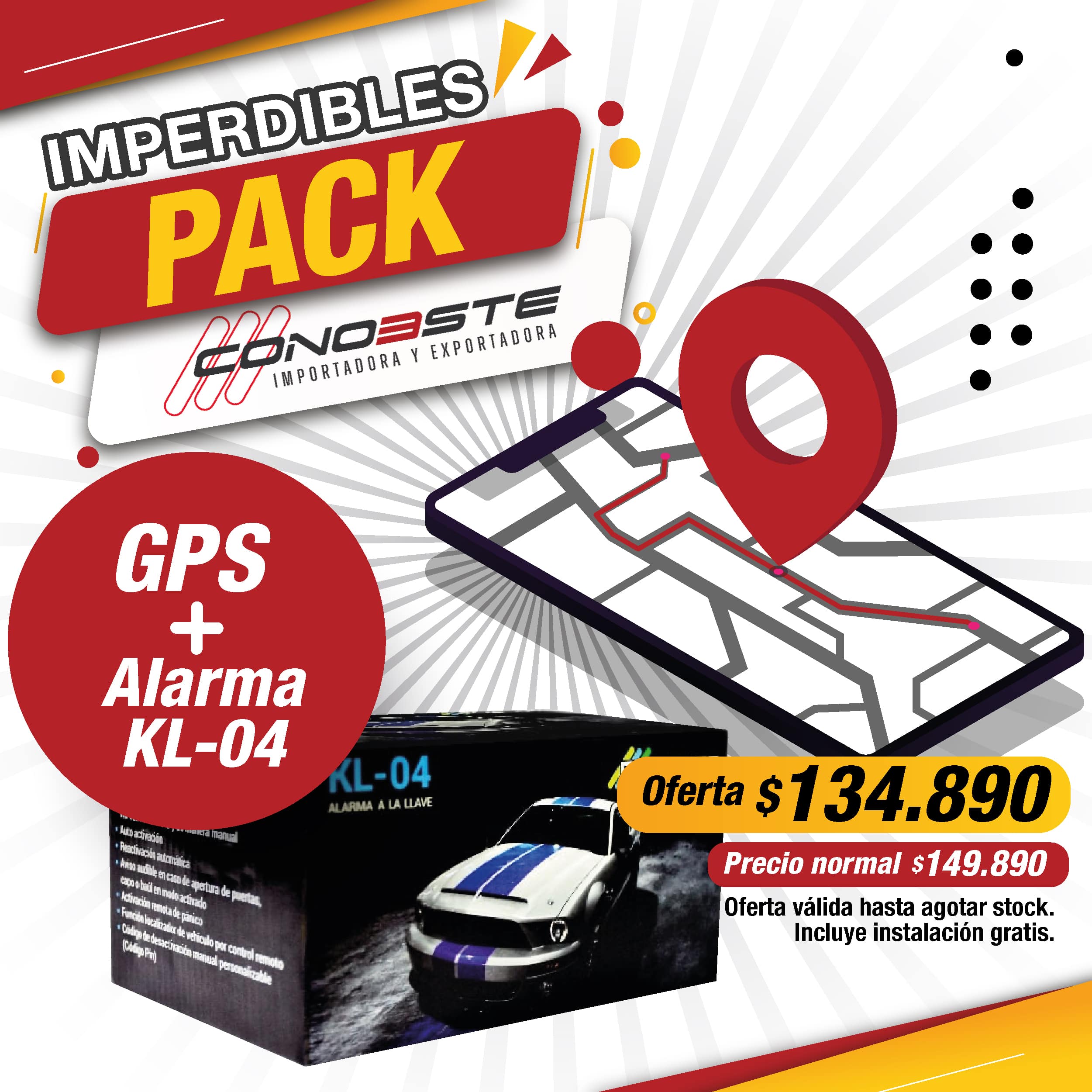 Pack GPS CE-GET02 + Alarma KL 040